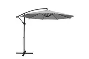 Instahut 3m Outdoor Umbrella Cantilever Beach Garden Patio Grey