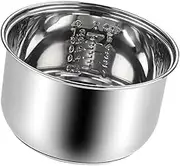 Stainless Steel Rice Cooker Inner Container, Non Stick Cooking Pot Container Replacement Accessories, Multiuse Kitchen Cook Tool ﻿