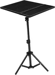 Hoement Adjustable Projector Stand Tray with Flat Base Versatile Laptop Tripod Holder for Projectors Devices Robust Construction Stable Support for Outdoor Indoor Use