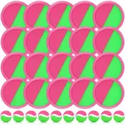Vinsot Kids Toys Toss and Catch Ball Games 20 Paddles 10 Ball Catch Paddle fo...