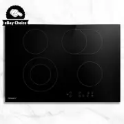 Ceramic Cooktop 4 Burners 6 Zones Electric Stove 6600W Touch Control Black