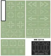 Montex 1/32 Messerschmitt Bf-109E-4 Paint Mask for Trumpeter kit