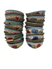 Pioneer Woman Floral Wildflower Whimsy Classic Charm Mini Dip Bowls Lot NEW