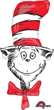 Anagram 42" Large Shape Dr. Seuss Cat in the Hat Balloon
