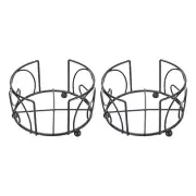 2Pcs Metal Coaster Holders for 4.3 Inch Coasters, Hold 6 Coasters.