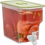 Beverage Dispenser - Drinks Dispenser with Tap | Drink Dispensers for Parties | 3.9L Large Capacity Clear Portable Jar for Home Ice Serving Lemonade Cocktail Outside Fridge