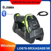 Zebra LI3678-SR3U42A0S1W Cordless 1D Barcode scanner USB Kit Cradle+Power Supply