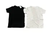 Boys' Short Sleeve T-Shirt - Cat & Jack White/Black S (6/7)