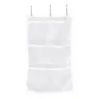 6 Pocket Bathroom Tub Shower Bath Hanging Mesh Organizer Caddy Storage Bag HB