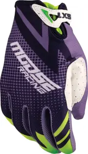Moose Offroad SX1 S25, gloves youth , color: Purple/Green , size: XS