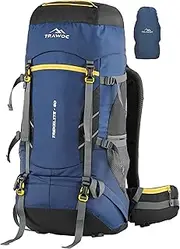 TRAWOC TREKELITE 60L Travel Backpack Hiking Trekking Bag Camping Rucksack for Men & Women with Water Proof Rain Cover/Shoe Compartment