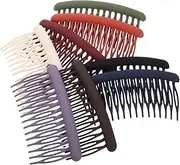 Generic 8pcs Decorative Side Combs for Women Stylish Hair Accessories for Fine Hair Multi Color for Side Bangs Fixation Comfortable Clips to Enhance Your Look