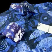 Robert Graham Geometric Tribal Paisley Masterpiece Sport Shirt $248 Medium
