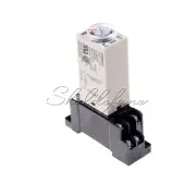 DC 24V 8 Pins DPDT 0-3S Timer Delay DIN Rail Time Relay H3Y-2 w Socket