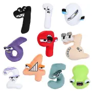 10pcs/set Alphabet Lore Plush Toys 0-9 Number Animal Plushie Education Numberblock Doll For Kids Christmas Xmall Gift Boris