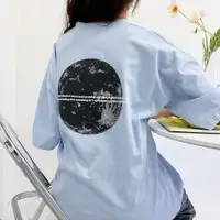 在飛比找蝦皮商城優惠-CHEWCHEW 正韓女裝 The Moon大月球短袖T恤【