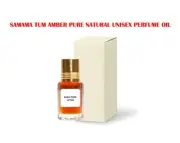 SAMAMA TUM AMBER PURE NATURAL UNISEX PERFUME OIL ATTAR 10ML ORGANIC FROM INDIA