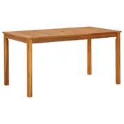 Garden Table 140x80x74 cm Solid Acacia Wood vidaXL
