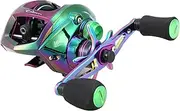 Baitcasting Reel 18+1BB Fishing Reel High 6.3: 1 Gear io Brake System Baitcaster Reel Left