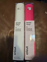 Cricut Smart Vinyl Bundle - Removable (3 ft) - Matte Party Pink & White NEW