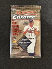 2001 Bowman Chrome Baseball Sealed (1) PACK From Box Albert Pujols, Ichiro RC
