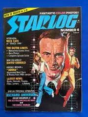 1977 Starlog Magazine #4 Six Million Dollar Man Space:1999 The Outer Limits FN+