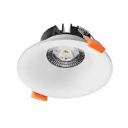 3A Lighting 9W LED Tri Colour Architectural Recessed Baffle Downlight - White