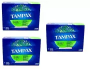 BL Tampax Tampons Super 40 Count Unscented X 3 Packs