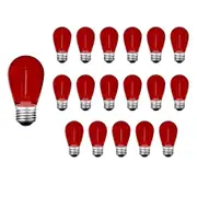 15 Pack 3v Led S14 Colored Replacement Light Bulbs Shatterproof A