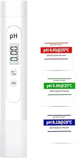PH Meter Acidimeter Tester Display Digital Acidi Meter Multifunction PH Meter Water Quali Testing Meter Measureme 0.00~14.00PH Portable High Precision Automatic Calibration Tester Pen