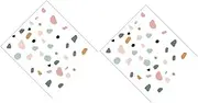 MERRYHAPY Natural Style 2 Pack Lump Wall Decals Adorable Self-Adhesive Decor for Boys and Girls' Room Fade-Resistant