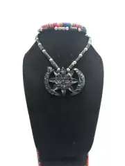 Handmade Unisex Natural Stone Necklace - Inca Marriage Sun and Moon Design