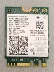 INTEL 3168NGW DUAL BAND WIRELESS-AC 3168 BLUETOOTH-4.2 WIFI CARD G86C0007K310