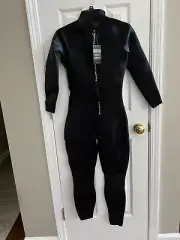 Wetsuit, Dark Lightning, Ladies 8, Black