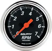 AUTO METER 1477 Designer Black Dash Electric Tachometer, 2.3125 in.
