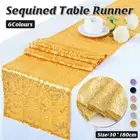 Sequin Square Table Runner Wedding Party Event Hotel Decor Tablecloth Cover AU