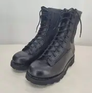 9.5 Wide NIB Men's BATES E03140 8" Durashocks Lace-To-Toe Side Zip Boots Black
