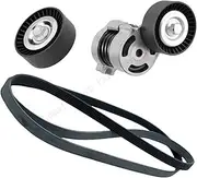 Engine Belt Tensioner Pulley Kit Compatible With BMW E87 120i E46 E90 E91 316i 318i 320i X1 E84 N42 N46 11287524267 11281440378 11287631810