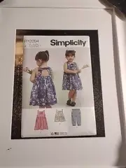 Simplicity Pattern Toddler R12094 1/2-4