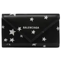 在飛比找momo購物網優惠-【Balenciaga 巴黎世家】精緻品牌烙印LOGO星星小