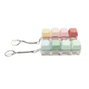 4-Key Mechanical Keyboard Clicks Toy Keycap Tester With LED Lights Optional