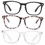 Blue Light Glasses for Woman/Men A1 Matte Black+leopard+transparent Clear