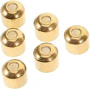 HOODANCOS 10pcs Cord End Caps Stoppers for DIY Jewelry Durable Rope Locking Connectors for Bracelets Necklaces Crafts Lightweight Portable