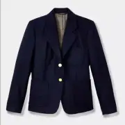 Flynn & O’Hara Navy Wool Uniform Blazer NWT