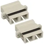 2 Pcs SC to SC Duplex Multi Mode Fiber Optic Optical Coupler Adapter Connector