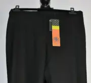 NWT Tory Burch Sz 4 Black Dress Pants Wool Bld Tapered Flat Front Textured $250