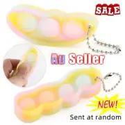 Stress Relieve Cute Squishy Keychain Keyring Mochi Bean Fidget Toy CW
