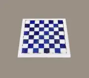 18" Chess Board white Marble chess Table Top inlay Home room decor k34