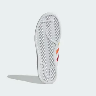 【adidas 愛迪達】休閒鞋 女鞋 運動鞋 三葉草 貝殼鞋 SUPERSTAR XLG W 白紅 IF9122