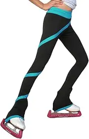 [ChloeNoel] P636F Spiral Light Weight Fleece Figure Skating Pants